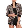 RTY-BY Bomber da donna con paillettes colorate - lucido glitter sirena paillettes cerniera blazer manica lunga cerniera frontale cappotto scintillante vestito alla moda per concerti, feste, Natale, danza,S