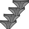 Faringoto Mini perizoma bikini elastico trasparente da uomo, 4 nero, XL