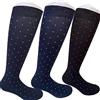 Infinity 12 Paia Calze Lunghe Uomo Caldo Cotone con Disegni Elasticizzate Calzini Lunghi Uomo Fantasie per Stagioni Fredde Prodotto Italiano 39-46(Tris Cuoricini)