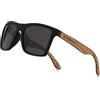 WOODONLY Occhiali da Sole Polarizzati in Legno Casual - Montatura in Legno con Finitura Opaca in Stile Moderno per Uomo e Donna Regali Perfetti (Grigio)