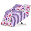 ergobag Ombrello Ombrello da cartella per bambini, ultraleggero e piccolo con tasca, Ø90 cm Flower PowBear - Lilla