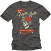 MAKAYA Accesori Moto Vintage - Magliette con Scritte Divertenti - Psycho by Birth Motorcycle T-Shirt Uomo Grigio XXL