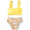 BeLikeFish Bikini Bambina, Costume 2 Pezzi 5-14 Anni, Asciugatura Rapida, Fantasia Carina