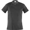 GIBLOR'S Ergos Workwear Giblor's Giacca THIAGO da Cuoco Chef Cucina in Poliestere e Cotone Slim Fit NERO