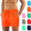 sesto senso Pantaloncini da Bagno da Uomo Arancia Corto Colori alla Moda Fodera Interna Short da Spiaggia SZ2402 3XL Orange