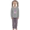 A2Z 4 Kids Pigiama morbido da bambina, comodo, in cotone, a maniche lunghe, con fondo in pile, 2 pezzi, abbigliamento da notte, età 7-8, 9-10, 11-12, 13 anni
