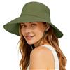 lifwimner Cappello da Sole da Donna a Tesa Larga, Cappelli da Sole Pieghevoli con Coda di Cavallo Cappello Estivo Impermeabile per Spiaggia Campeggio Safari Giardino Pesca