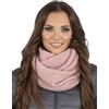 Vivisence Invernale Scaldacollo Classico da Donna in Filato Caldo Design con Toppa in Ecopelle Perfetto per Le Giornate Invernali E Le attività All'aperto