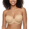 Curyon Reggiseno Push-up Senza Spalline e Schiena Scoperta con Coppe Preformate per Abiti da Cerimonia Beige 5D