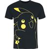 Pokémon Pikachu Uomo T-Shirt Nero L 60% Cotone, 40% Poliestere Regular