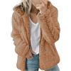 Chanpning Giacche Donna Felpa Da Camera Invernale Sherpa Con Zip Giacche Peluche Leggero Oversize In Pile Giacca Senza Cappuccio Taglie Forti Fleece Cappotti Pelliccia Morbido Versione Loose Ampia Per Casa