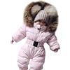 Fannyfuny Tuta Da Sci Intera Bambina Manica Lunga Fleece Outfits Tuta Termica Neonato Tuta Da Sci Per Bambina Set Con Cappuccio Tuta Imbottita Neonata Snowsuit Unisex 0-24 Mesi
