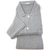 Bip Bip Pigiama Uomo in Flanella di Puro Cotone Collo Camicia con Profilo Pantalone Aperto