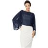 BEAUTELICATE Donna Chiffon Scialle con Manica Pipistrello Estiva