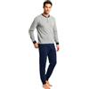 o-day Defonseca Pigiama Uomo Cotone Leggero Lungo Primaverile M-XXL