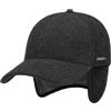 Stetson Vaby Earflap Fullcap con Cachemire Uomo - Berretto con Visiera e coprinuca - Berretto da Baseball con paraorecchie - Cappellino in Lana Autunno/Inverno Antracite S (54-55 cm)