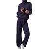 HAOLEI Tuta Donna Complete Tute da Ginnastica Pullover a Collo Alto Maglione Sportivo Pantaloni Set Offerta Felpa con Cappuccio Pantaloni Jogging Pigiama Set Training Abbigliamento Offerte Lampo del Giorno