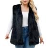 HAOLEI Gilet Donna Pelliccia Sintetica Invernale Caldo Smanicato Elegante Invernale Morbido Gilet Pile Senza Maniche Smanicato Elegante Sintetica Gilets Termico Autunno Inverno Caldo Per Uscire