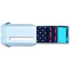 Happy Socks Calzini 3-Pack Everyday Car Gift Set Cotone Unisex Blu 41-46