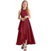 Dasongff Abito da cerimonia vintage da bambina, abito da bambina, anno 50, cocktail, scollo a pizzo, abiti da sera, cocktail, Natale, matrimonio, senza maniche, linea 3-14 anni