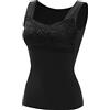 Fulidngzg Sotto Giacca Donna Elegante Traspirante Smanicato Maglia Maglia Termica Cotone Calda Canottiere con Reggiseno Incorporato Sportiva Canottiera Termica Completo Magliette Elasticizzato Invernali