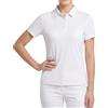Supcomsta Polo da donna in seta ghiacciata UPF 50+, protezione solare, polo da donna ad asciugatura rapida, top di raffreddamento per golf, lavoro, casual, bianco, XL