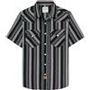 Dubinik®Camicia Uomo Manica Corta Fibra di bambù Casual Quadretti Comoda Bottoni Automatici Cowboy Western Vintage Camicia Rosse Nero Grigio 3XL