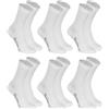 Rainbow Socks - Donna Uomo Colorate Calze di Cotone - 6 Paia - Bianco - Tamaño 39-41