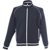 JRC 989290 Oporto Felpa Unisex Uomo Donna Misto Cotone Poliestere Tessuto Sportivo Dry Collo a Lupetto Chiusura Zip Tasche Laterali Blu Navy