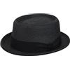 Bailey Waits Cappello Pork Pie, Nero (Black), Large Uomo