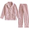 SYDUZAX Pigiama Donna Invernale 2024 Nuovo Offerte 2 Pezzi Pigiama Donna Morbido e Caldo Pigiama di Flanella Spessa Pigiama Comodo con Bottoni e Tasche + Pigiama Pantaloni Pigiama Sherpa Teddy Donna Caldo