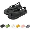Chagoo Sandali Bazuo, sandali infradito da passeggio comfort unisex estivi 2023, pantofole da spiaggia antiscivolo per la casa (40-41EU, Black)