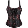 WLFFW Corsetti Donna Eleganti Corsetto Casual Top a Bustino XL Nero