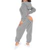 Bauzuoyo Set pigiama da donna Natale sexy in pile, tuta da casa in flanella, con cappuccio, tuta da donna con patta sul fondo, pigiama intero in peluche Onesie San Valentino
