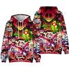 Xinchangda - Maglione con stampa 3D, stile casual, tema Hazbin Hotel, Alastor/Angel Dust, con cappuccio e coulisse, abbigliamento sportivo, Tipo 1, 150