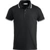 noTrash2003 Polo da uomo a maniche corte, polo pique, 100% cotone pettinato con colletto Tipped Collar, spacchi laterali, in estate 190 g/m², qualità 8 colori, taglie da XS a 4XL