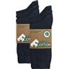 mehrstrumpf 6/12 paia di calzini da uomo e da donna, 100% biologici, con elastico confortevole senza cuciture (modello: Biolivia)
