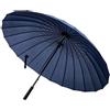 Meichoon Ombrello per pioggia Fashion Large Size 24 costole manico lungo dritto anti-UV sole antivento bastone ombrello, Blu, Moderno
