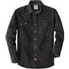 Dubinik® 8.8 oz Camicia Denim Modello Uomo Tessuto Jeans a Maniche Lunghe | Cotone, Inverno, Comodo, Casual, Doppia-tasca, Vintage, Regular, Workwear, Western, Lavoro, Quotidiano, Caldo