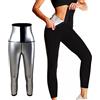 Generic Pantaloni da tuta da donna, pantaloni da sauna, pantaloni per dimagrire a vita alta, pantaloni sportivi, leggings termici caldi, pantaloni lunghi da sauna, pantaloni elasticizzati per sauna, effetto