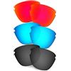 HKUCO Le Lenti compatibili con Gli Occhiali da Sole Oakley FrogskinsLite Red/Blue/Black