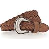 MUSTANG Braided Leather Belt W95 Cognac