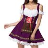 Generico Abito donna Baviera tedesca tradizionale Costume bavarese per la festa di carnevale dell'Oktoberfest di ottobre Set Dirndl Costume German Festival Uniforme da travestimento di Halloween Comfort