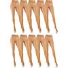sesto senso 10 Paia Collant Trasparenti Donna 8 Den Invisible Pantyhose 3 M Antilopa