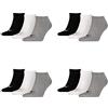 PUMA Unisex Sneakers Calzini Calzini da Sport 12 Pacco - Grigio/Bianco/Black, 39-42