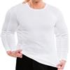 HERMKO 3640 2 Magliette Intime a Maniche Lunghe da Uomo, Größe Herren:7 (XXL), Farbe:Bianco
