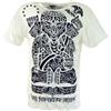 GURU SHOP Guru-Shop, Maglietta Sun Tribal, Bianco, Cotone, Dimensione Indumenti:M, Magliette `Sure`