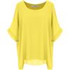 Van Der Rich ® - Camicia in Chiffon Foderato all'Interno - Dnna (Giallo, L-XL)