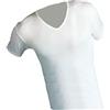 Map 3 t Shirt Corpo Uomo Mezza Manica 100% Cotone Bianco Scollo a V Art.305