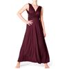PANASIAM V-Neck Maxi Dress KOVA, Bordeaux, M
